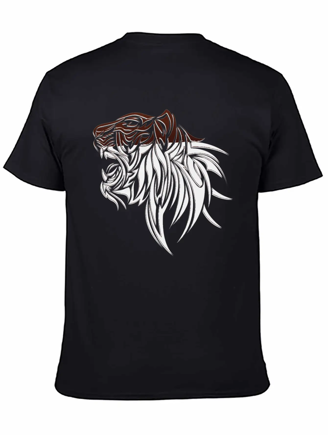 Lion Head Unisex Casual T-Shirt – Clean Design For Daily Comfort