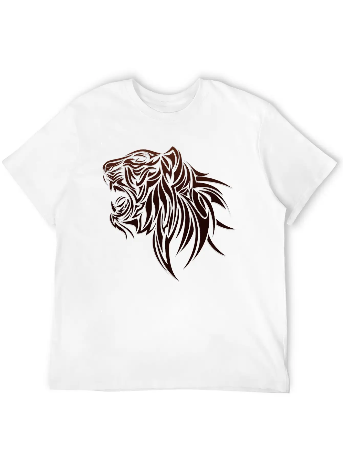 Lion Head Unisex Casual T-Shirt – Clean Design For Daily Comfort