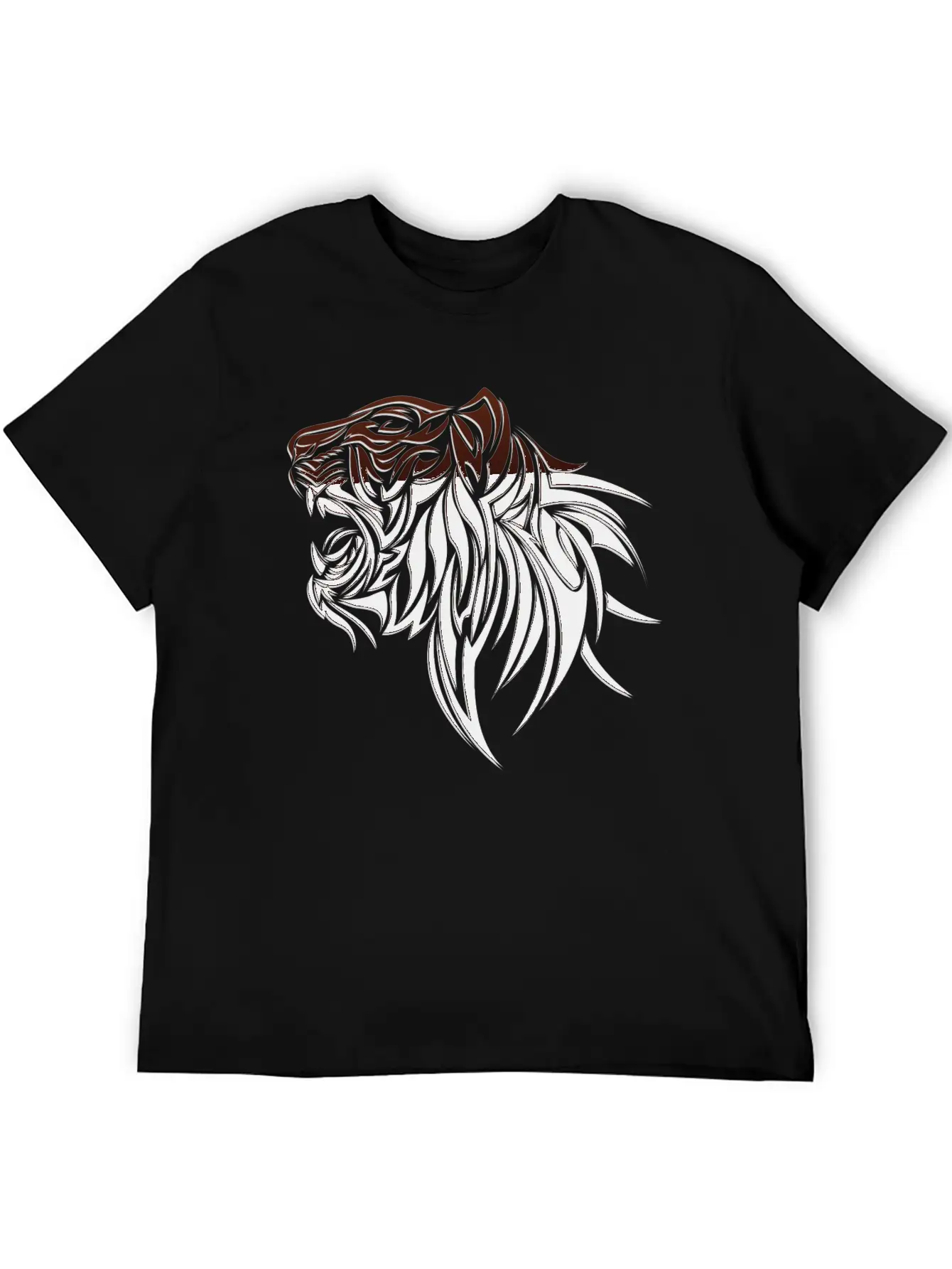 Lion Head Unisex Casual T-Shirt – Clean Design For Daily Comfort