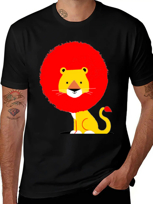 Lion Unisex Casual T-Shirt – Clean Design For Daily Comfort