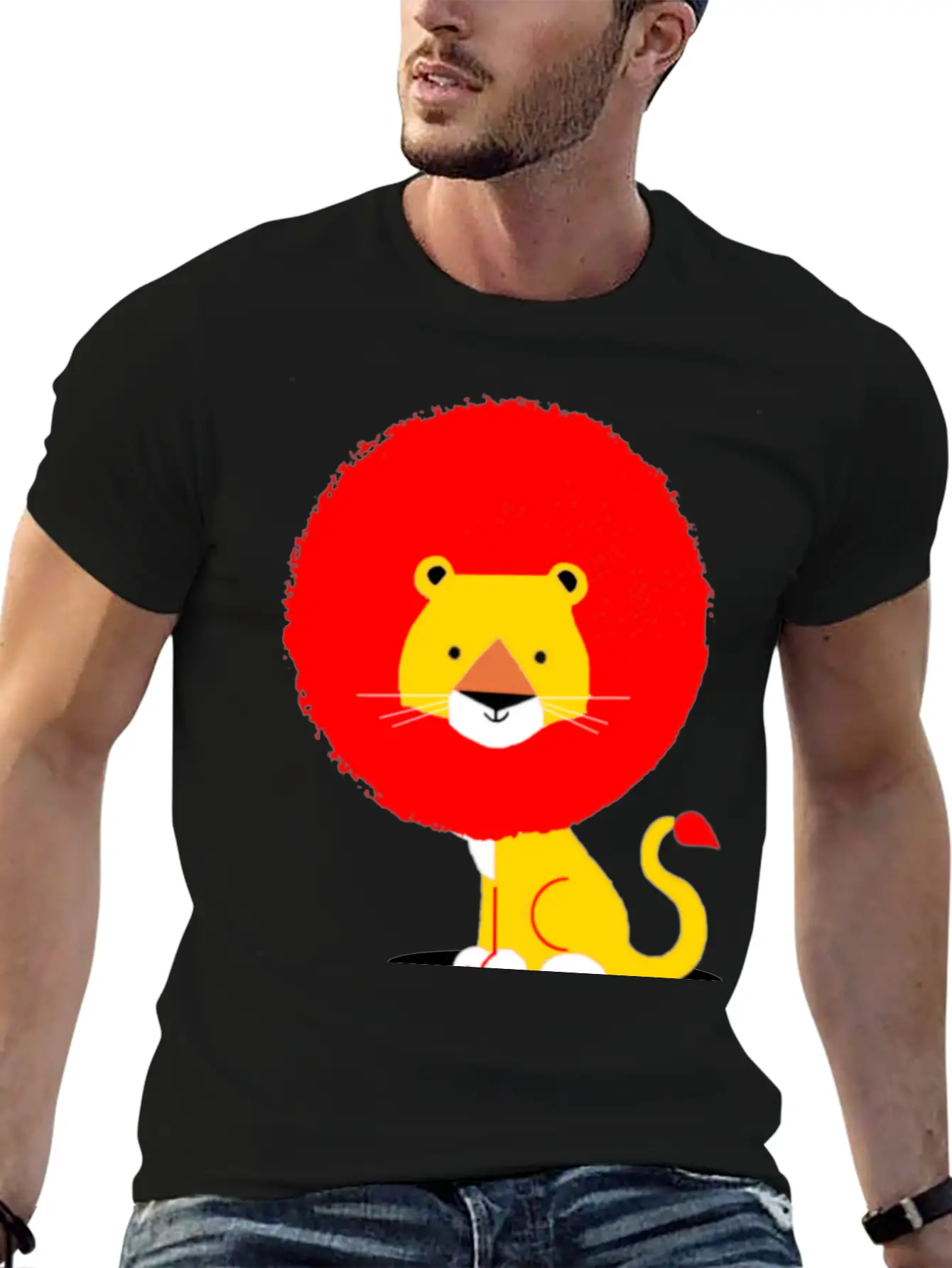 Lion Unisex Casual T-Shirt – Clean Design For Daily Comfort