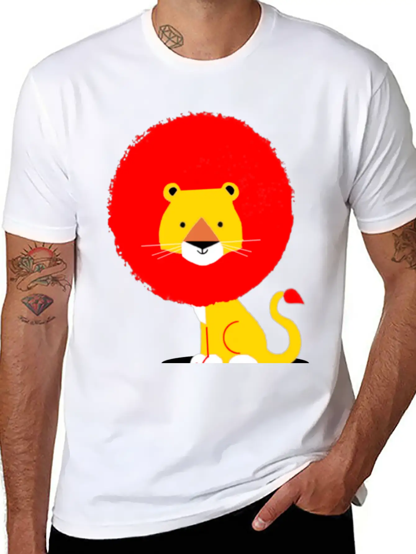 Lion Unisex Casual T-Shirt – Clean Design For Daily Comfort