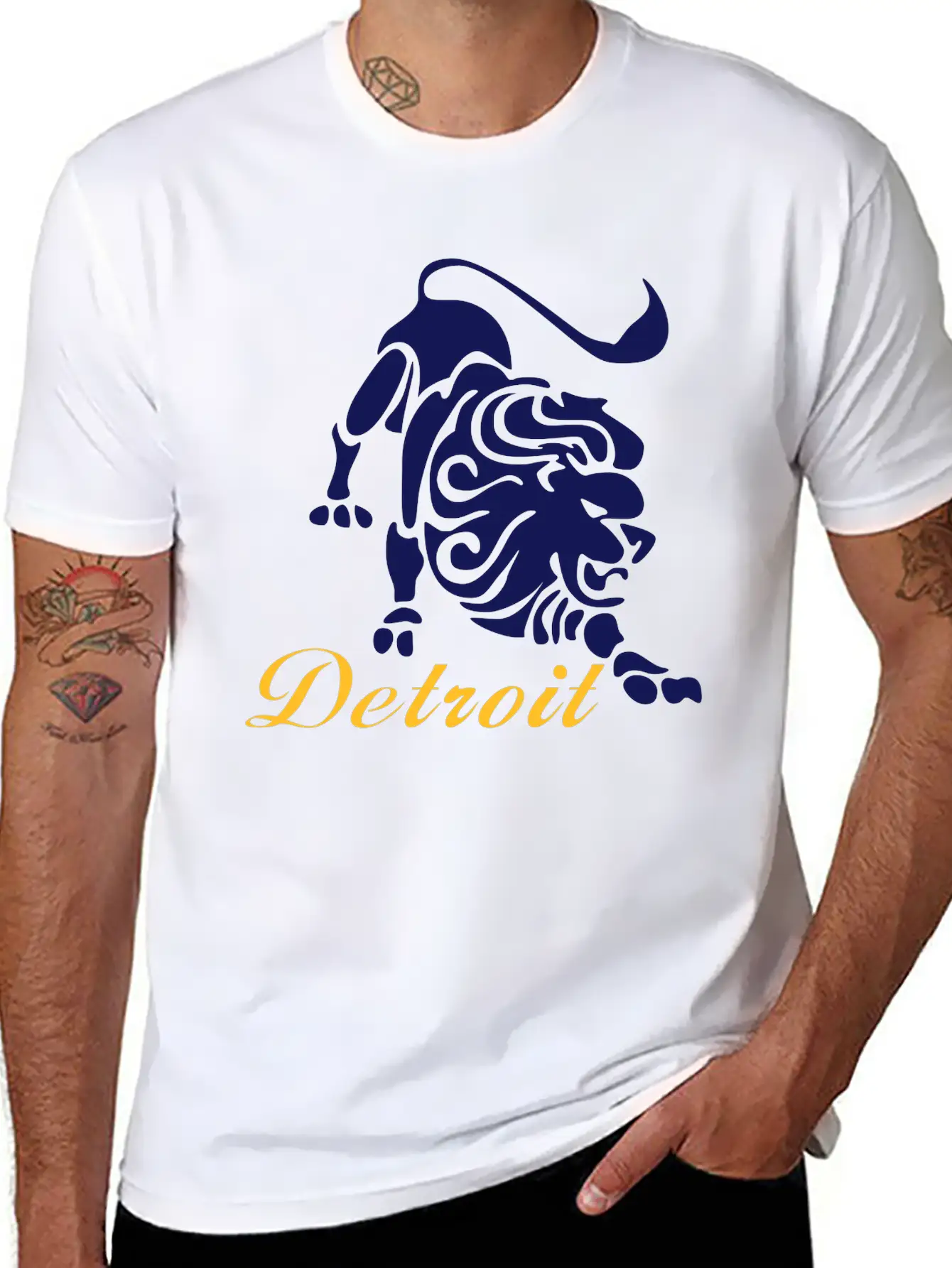 Lions Vintage Football Unisex Casual T-Shirt – Clean Design For Daily Comfort