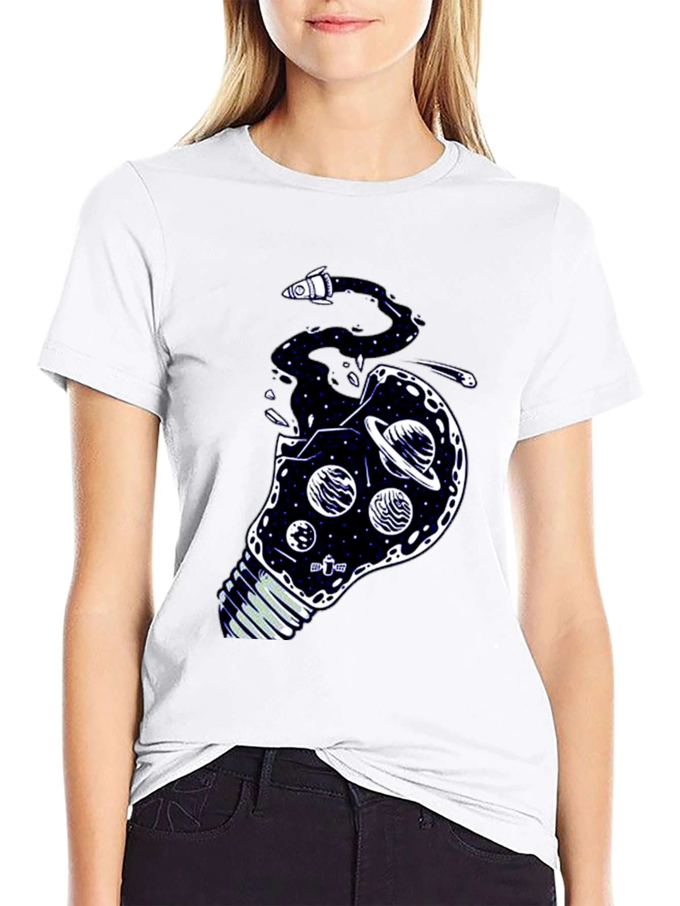 Cosmic Bulb Mens Graphic T-Shirt