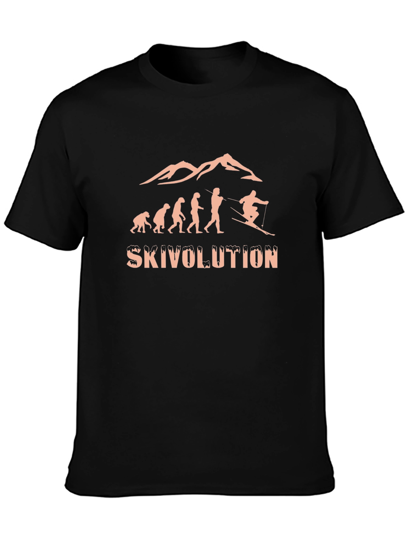 Skivolution Evolution Skiing T-Shirt
