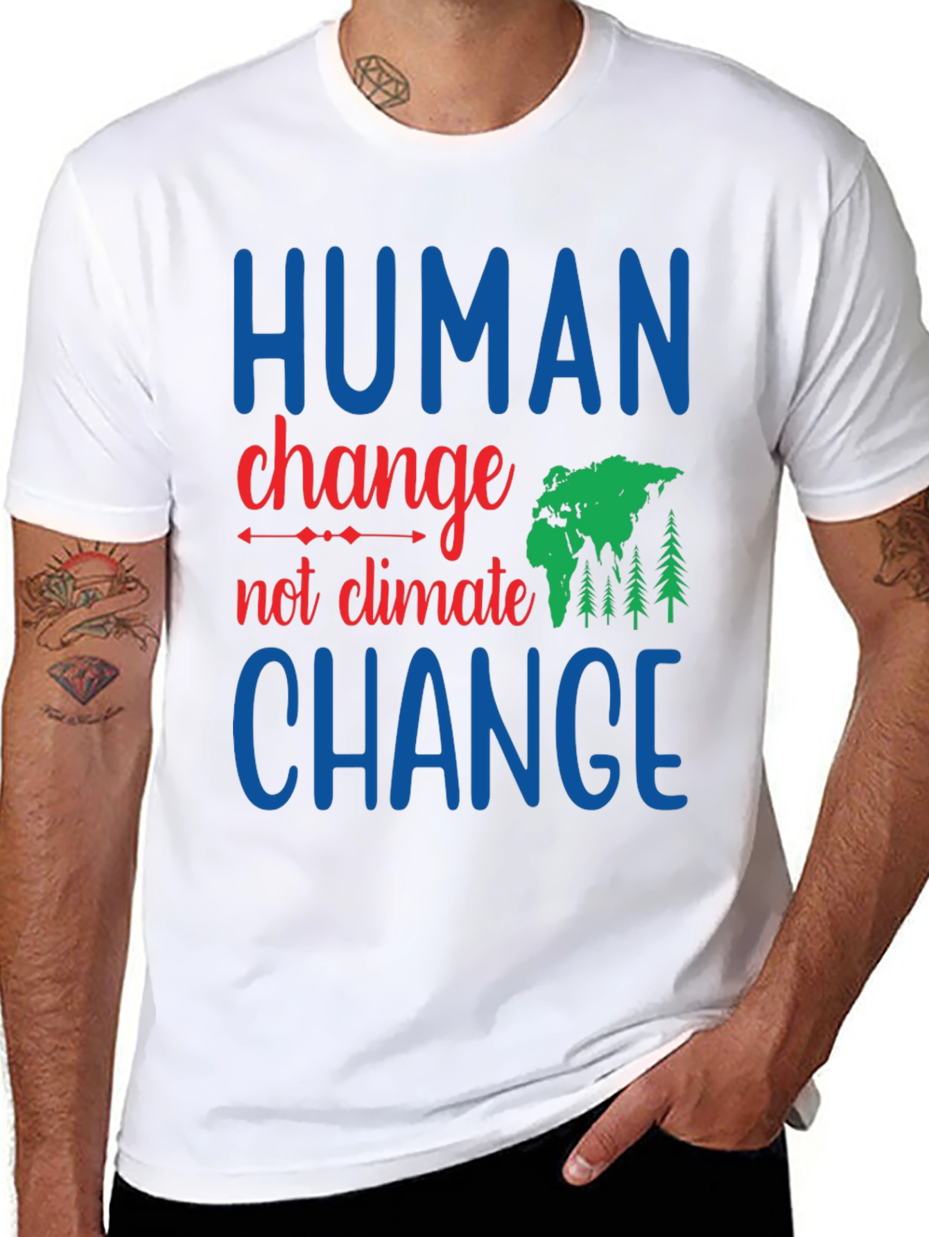 Human Change Not Climate Change Graphic Tee