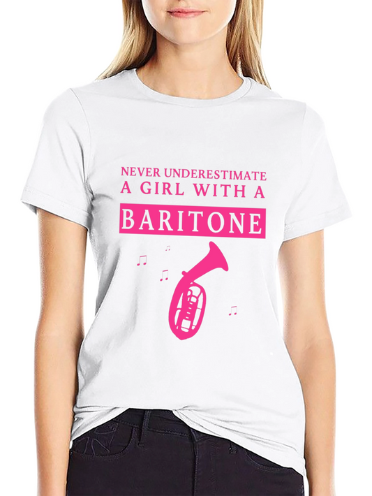 Baritone Girl T-Shirt - Musical Instrument Tee