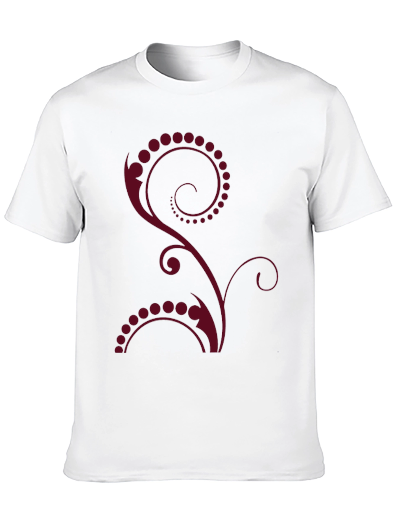 Stylish Black Tee with Floral Design