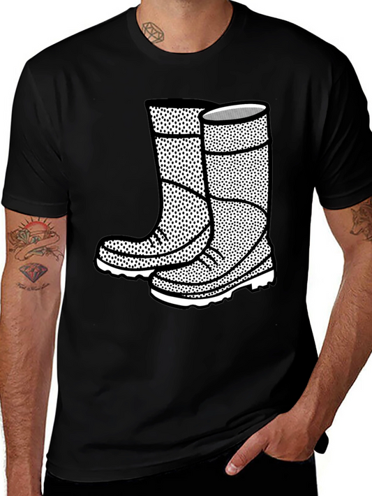 Boots Graphic Black T-Shirt