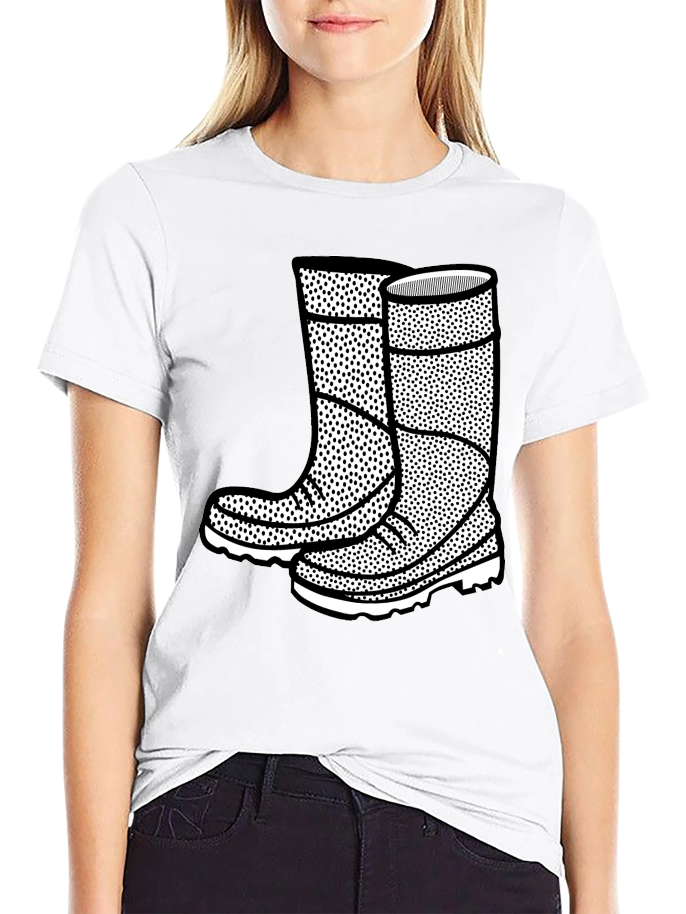 Boots Graphic Black T-Shirt