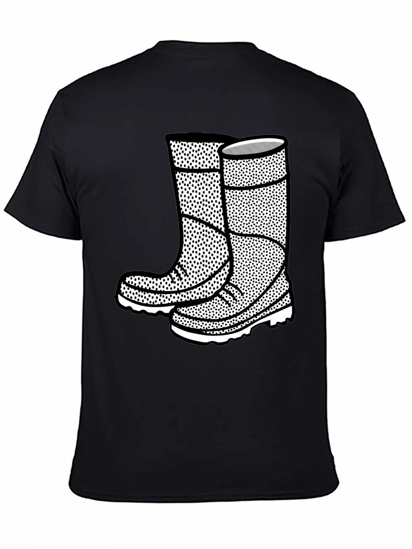 Boots Graphic Black T-Shirt