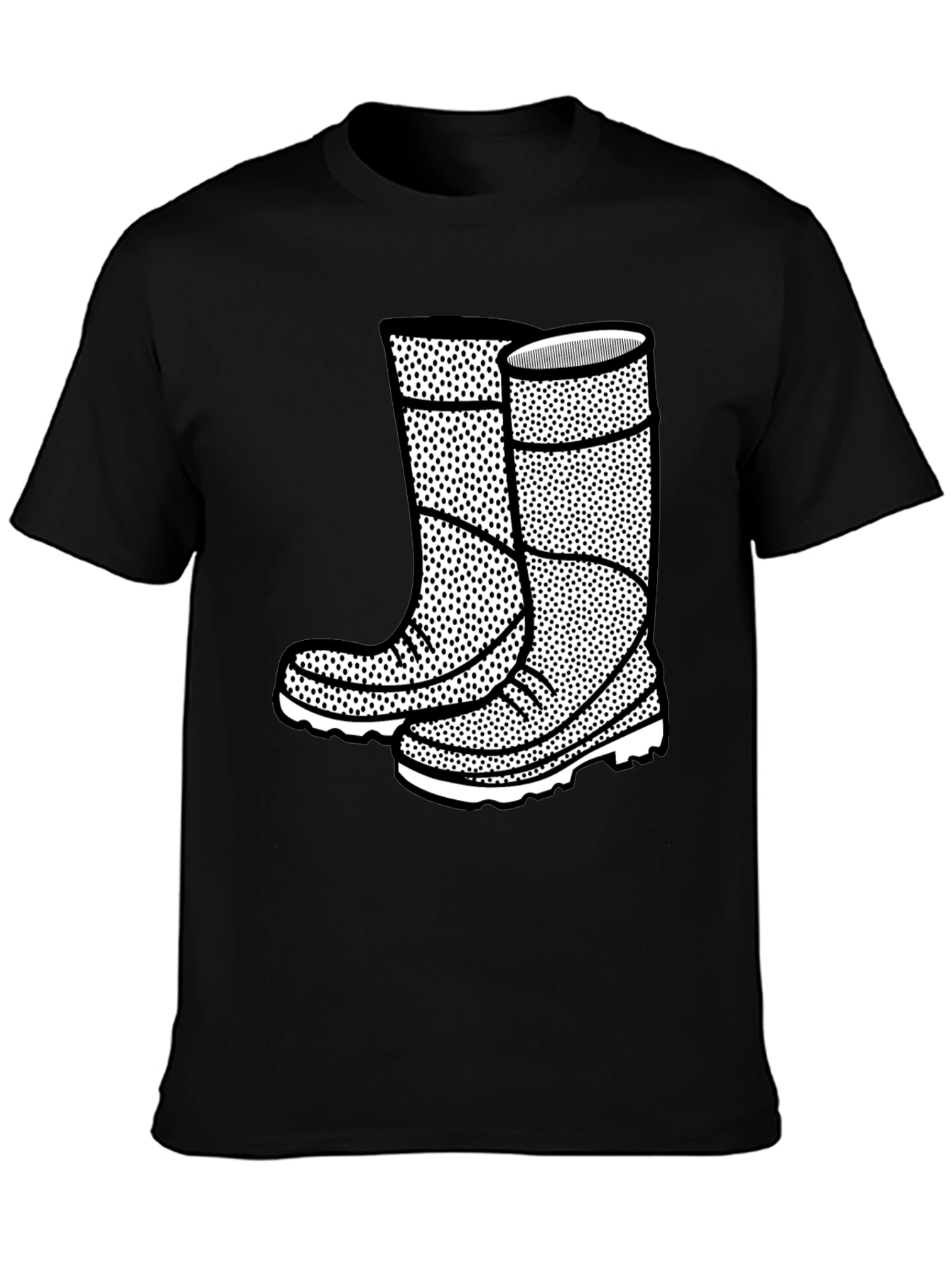 Boots Graphic Black T-Shirt