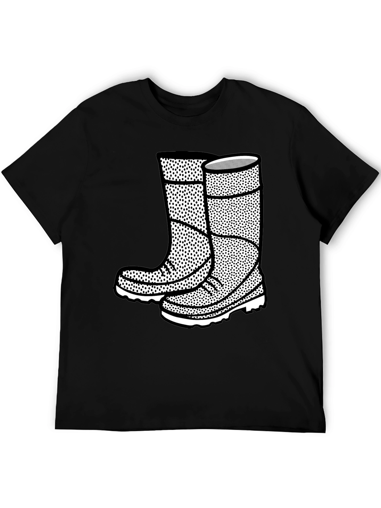 Boots Graphic Black T-Shirt