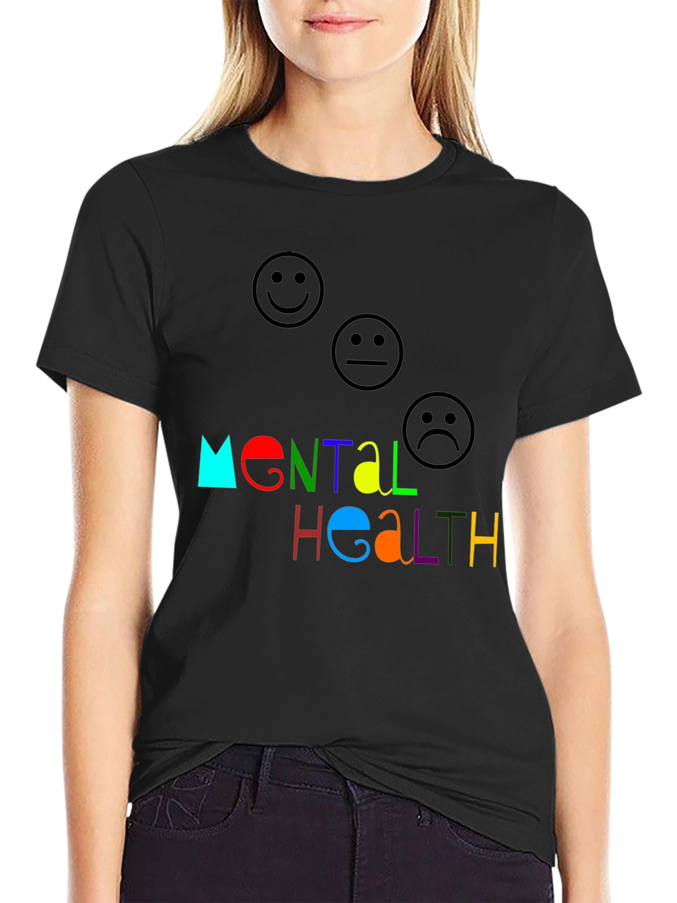 Mental Health Graphic Tee - Black Unisex T-Shirt