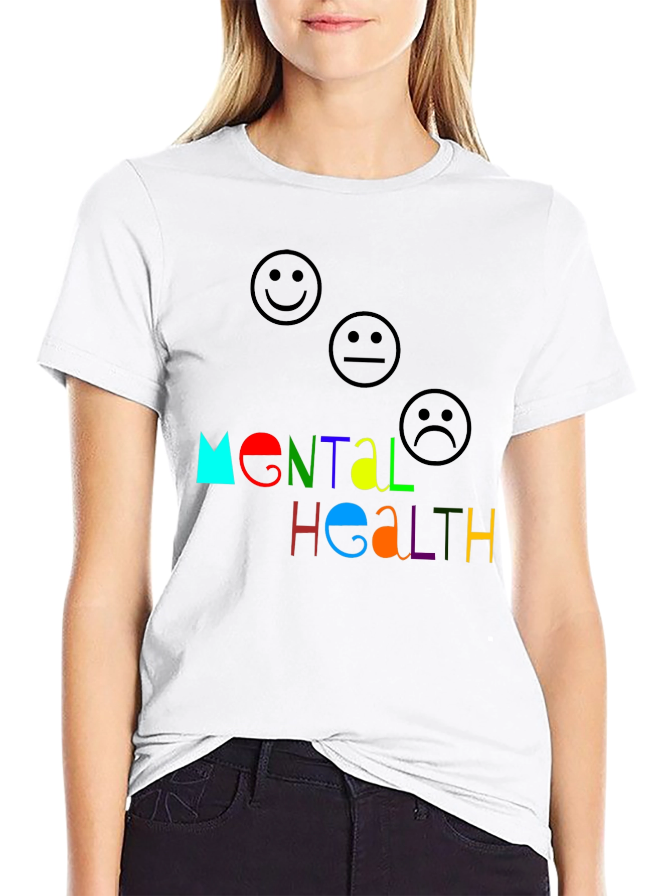 Mental Health Graphic Tee - Black Unisex T-Shirt