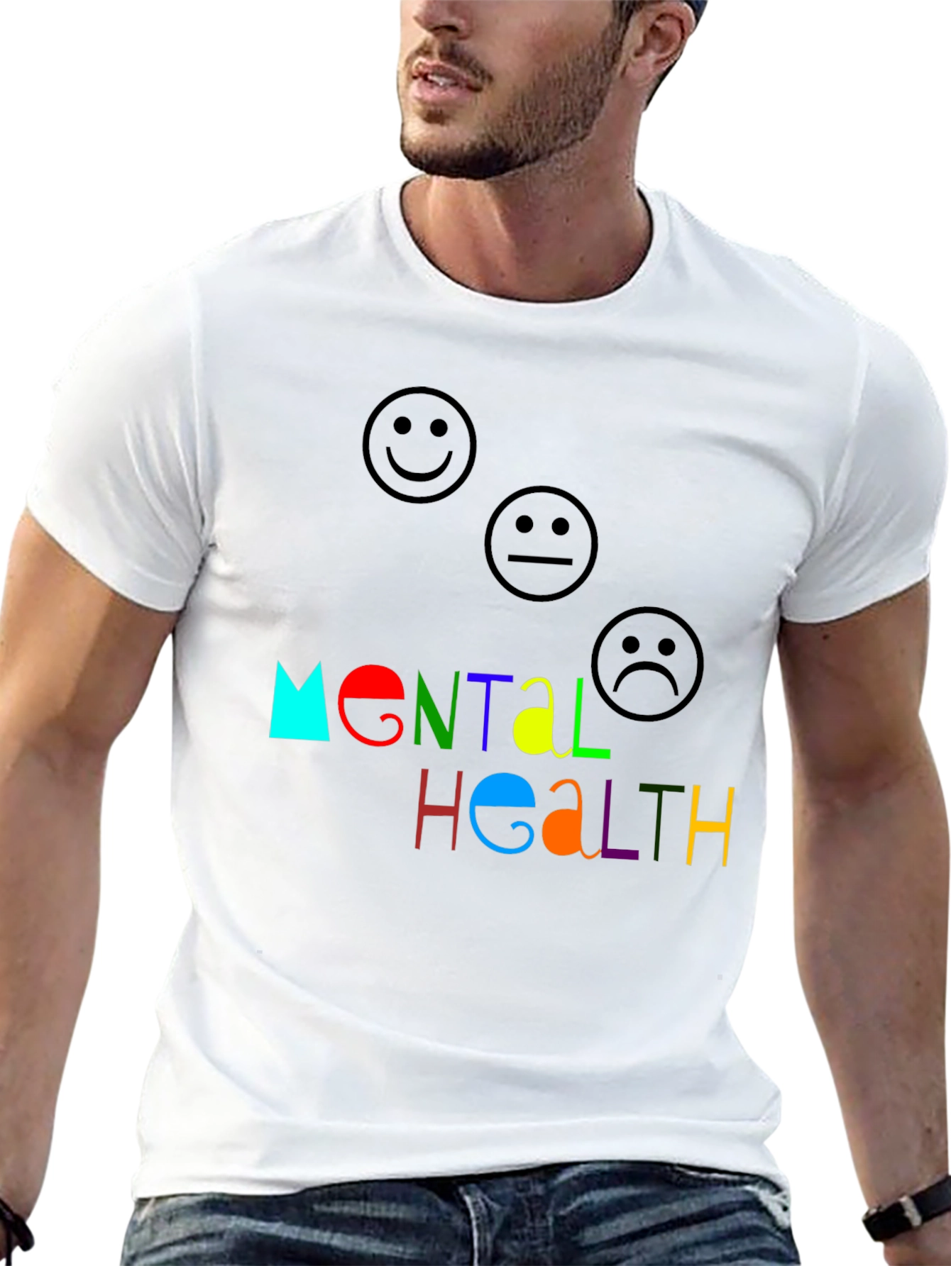 Mental Health Graphic Tee - Black Unisex T-Shirt