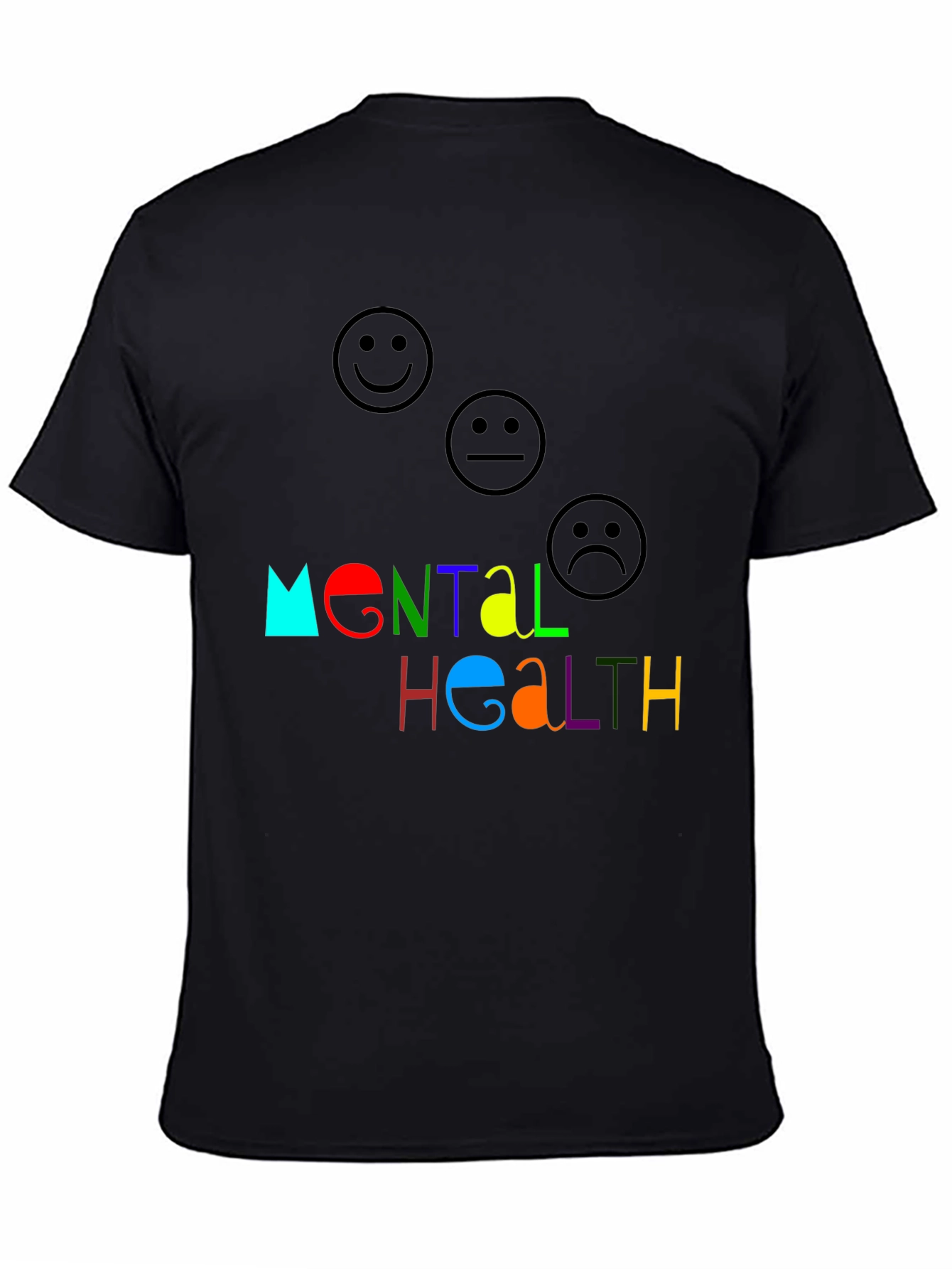 Mental Health Graphic Tee - Black Unisex T-Shirt