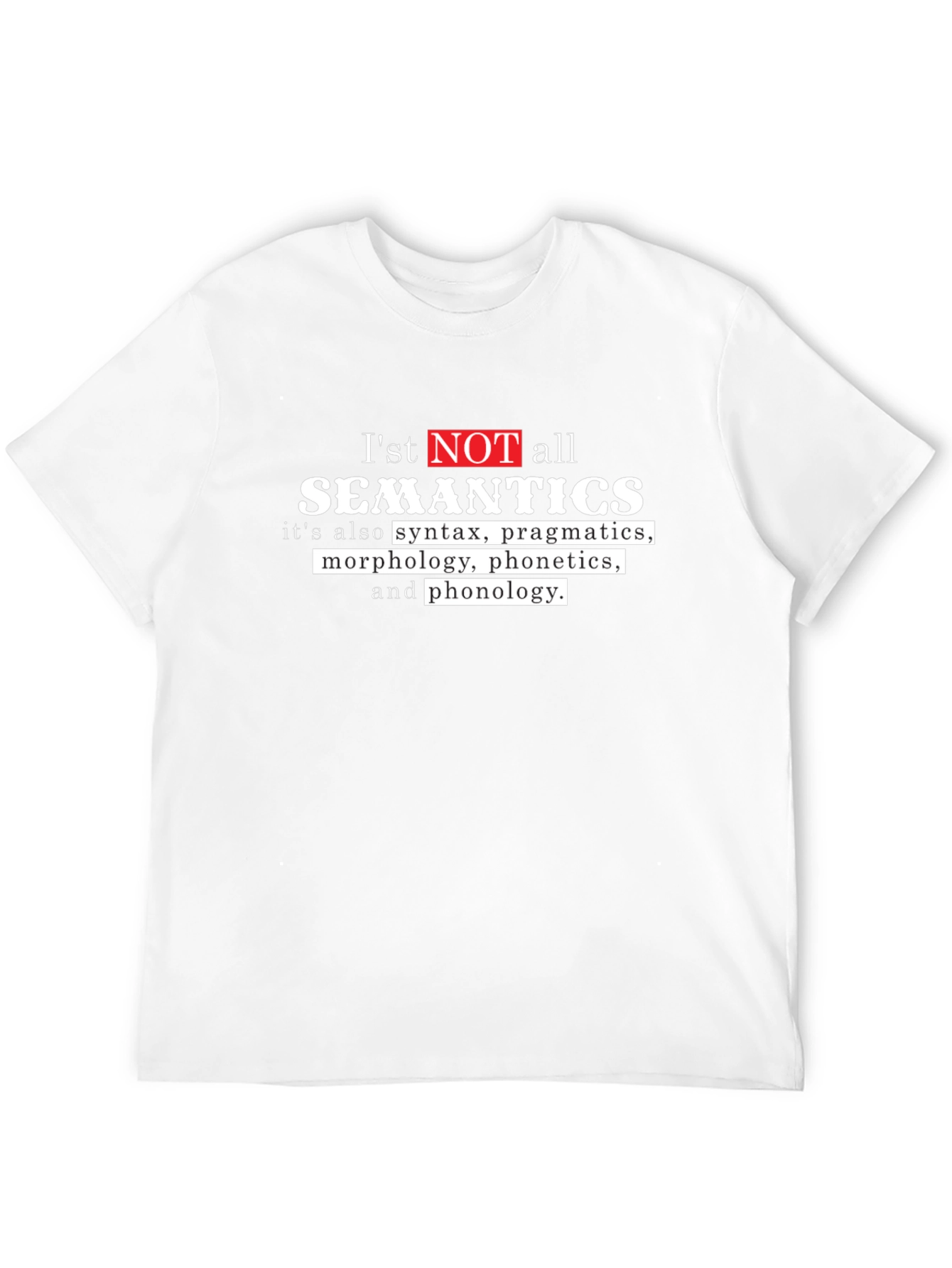 Semantics T-Shirt - Linguistics Geek Tee