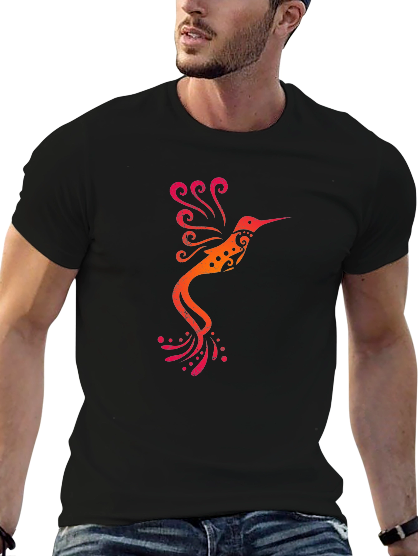 Hummingbird Graphic Tee - Stylish Comfort
