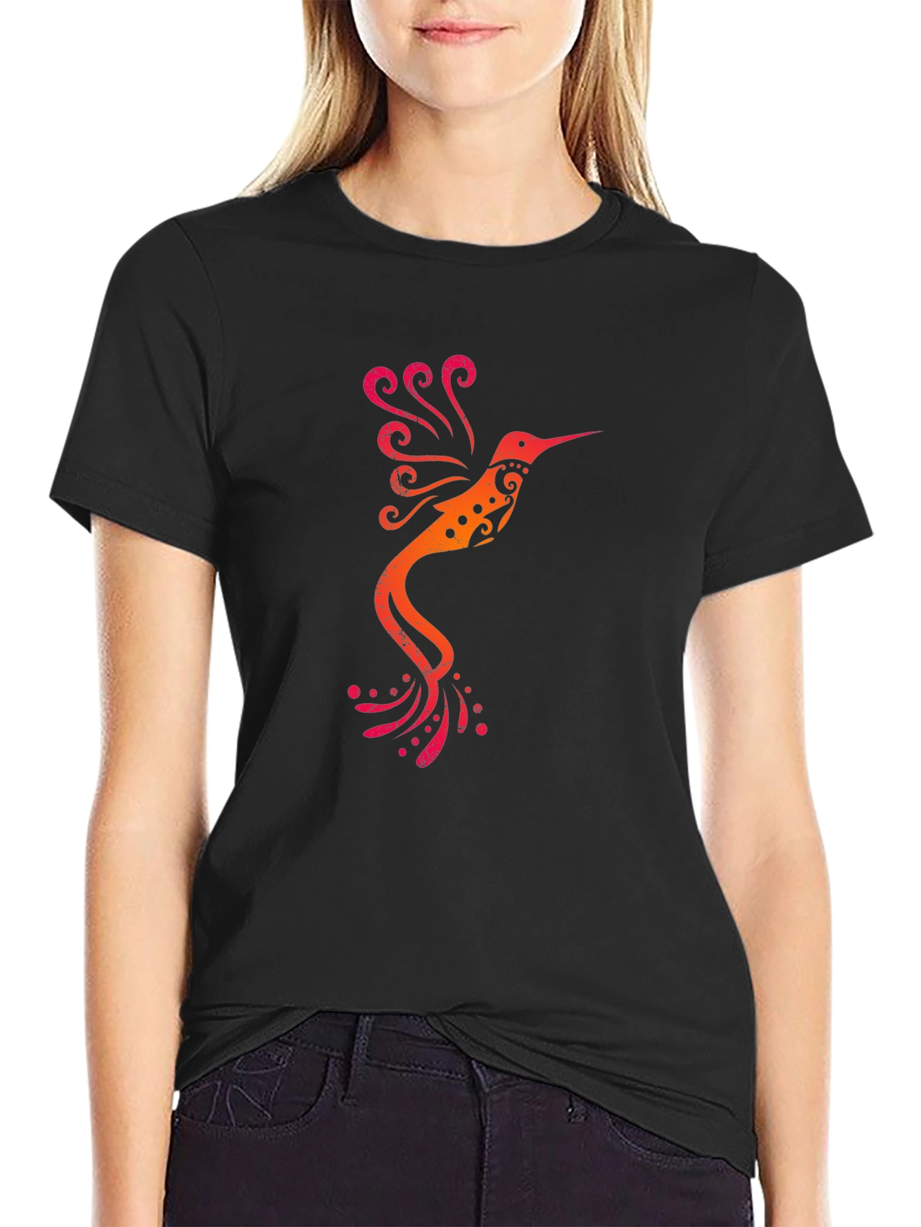 Hummingbird Graphic Tee - Stylish Comfort