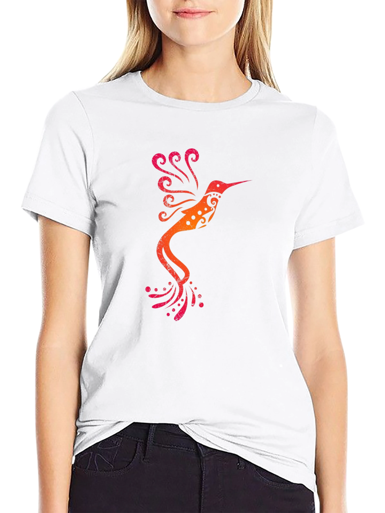 Hummingbird Graphic Tee - Stylish Comfort