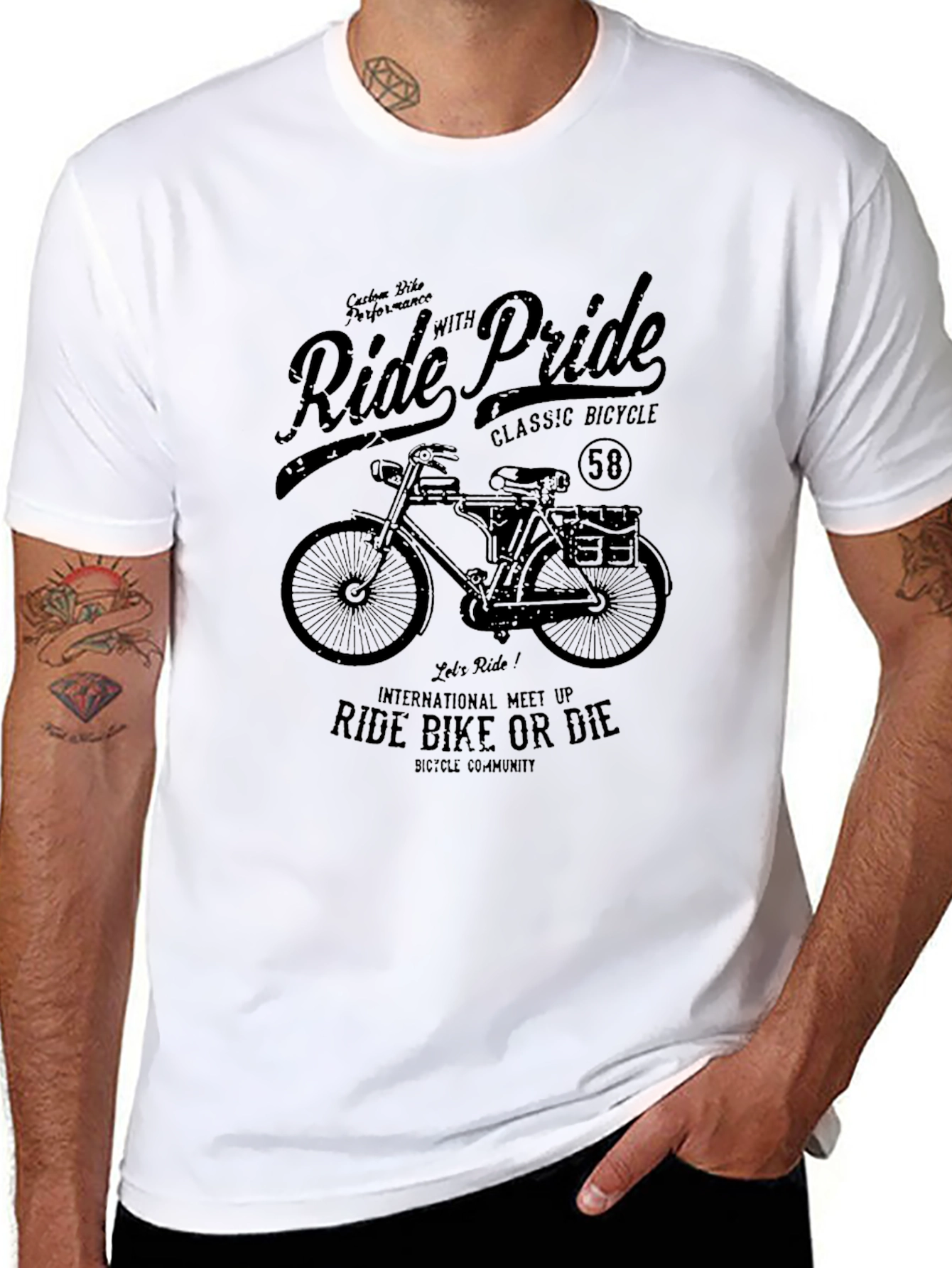 Ride with Pride Classic Bicycle T-Shirt