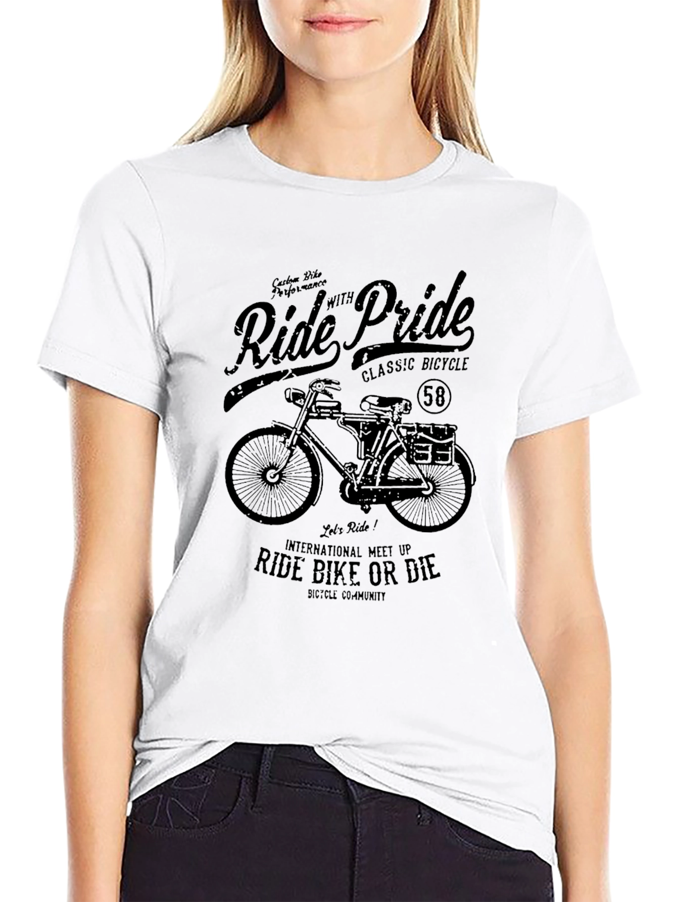 Ride with Pride Classic Bicycle T-Shirt