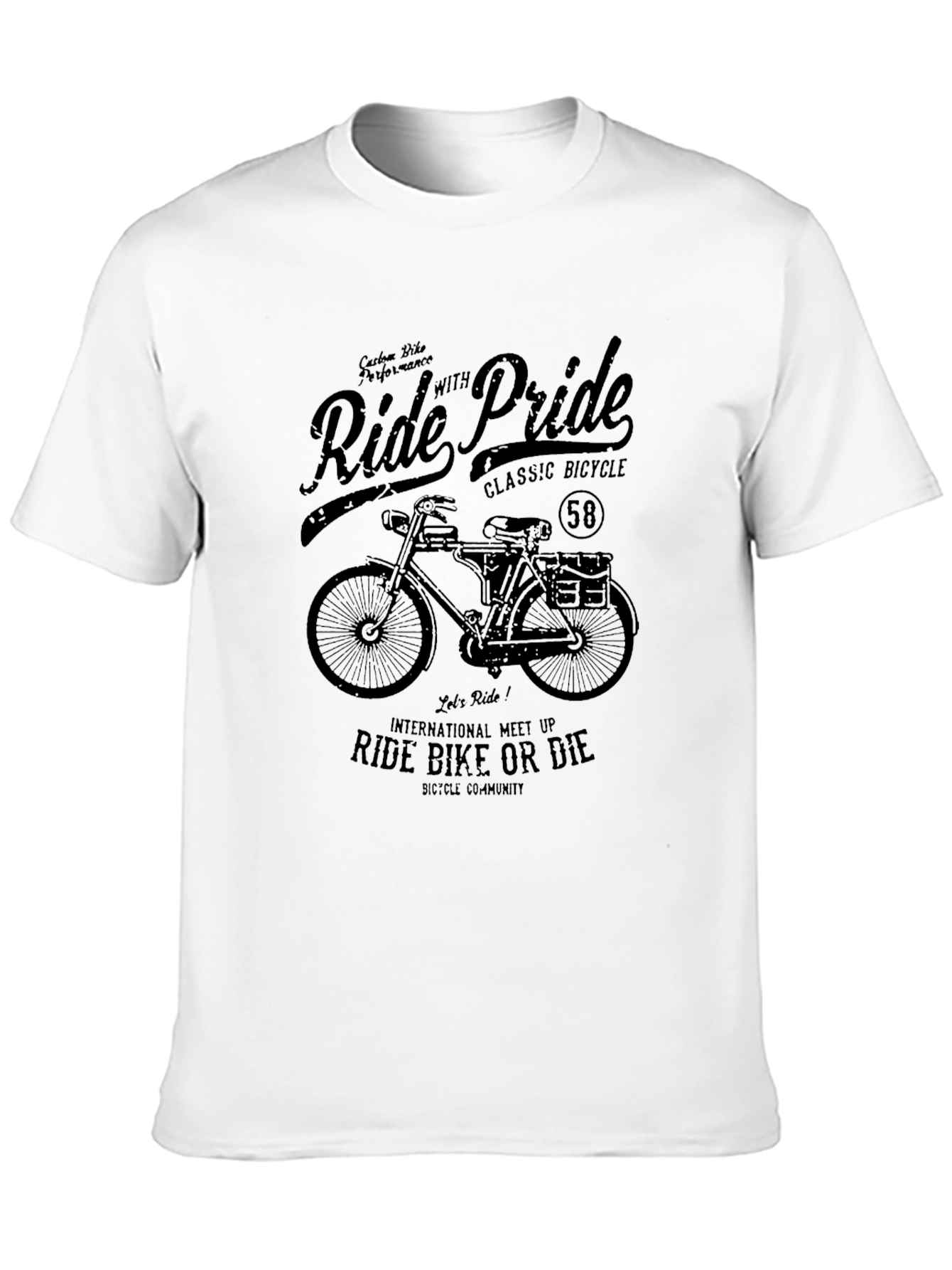 Ride with Pride Classic Bicycle T-Shirt