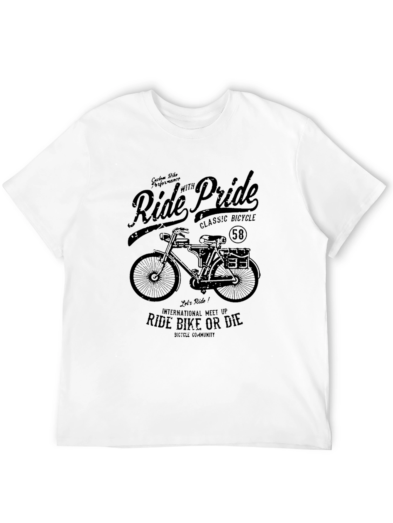 Ride with Pride Classic Bicycle T-Shirt