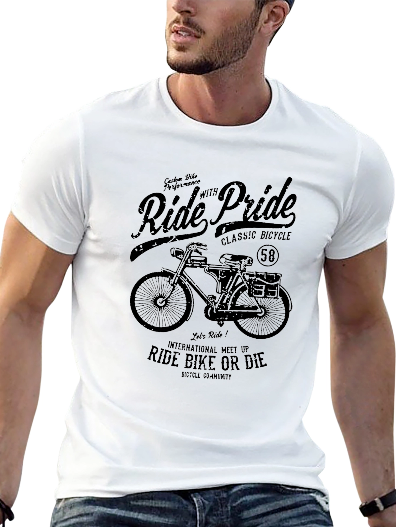 Ride with Pride Classic Bicycle T-Shirt