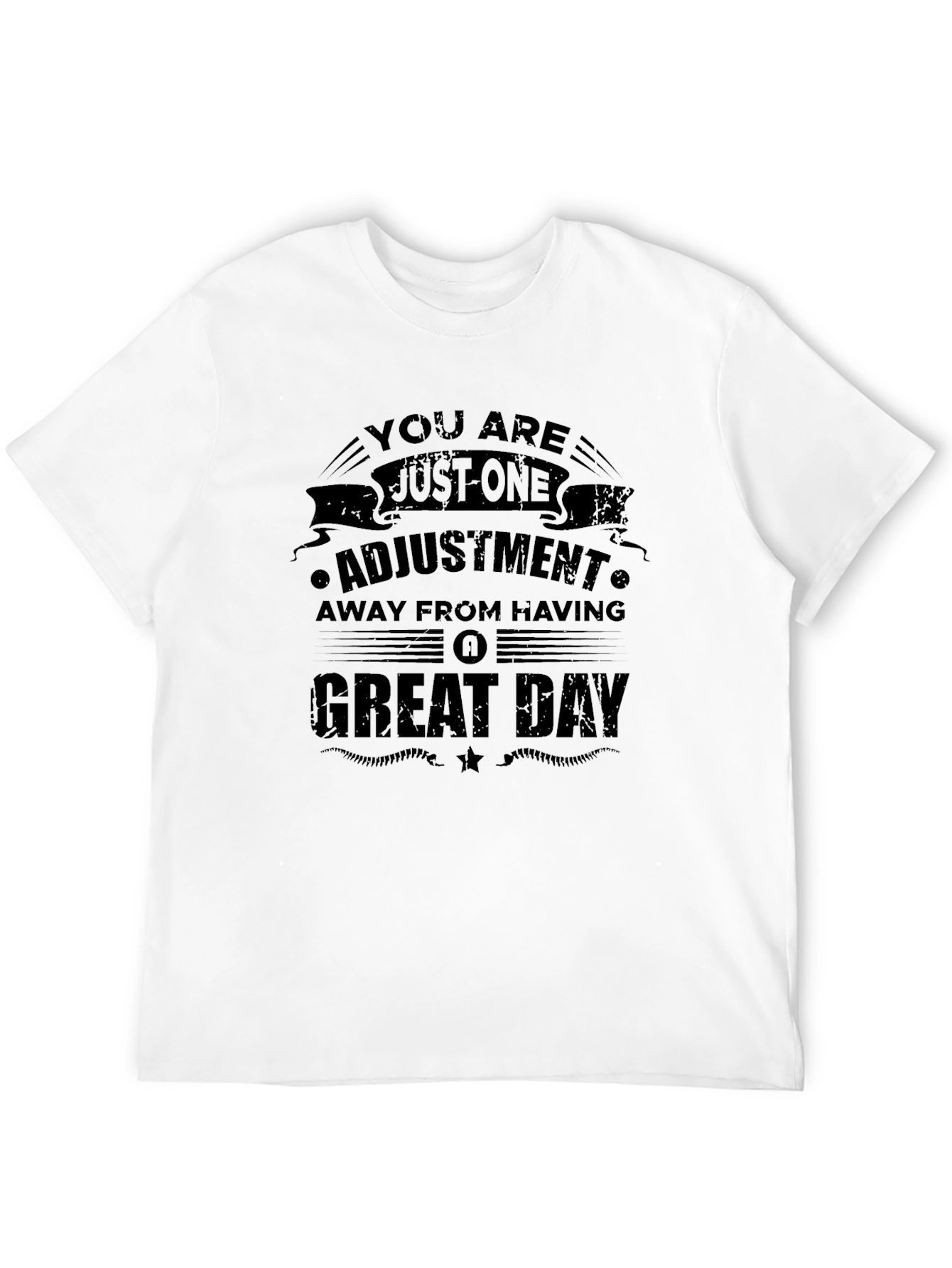 Motivational Great Day Black T-Shirt