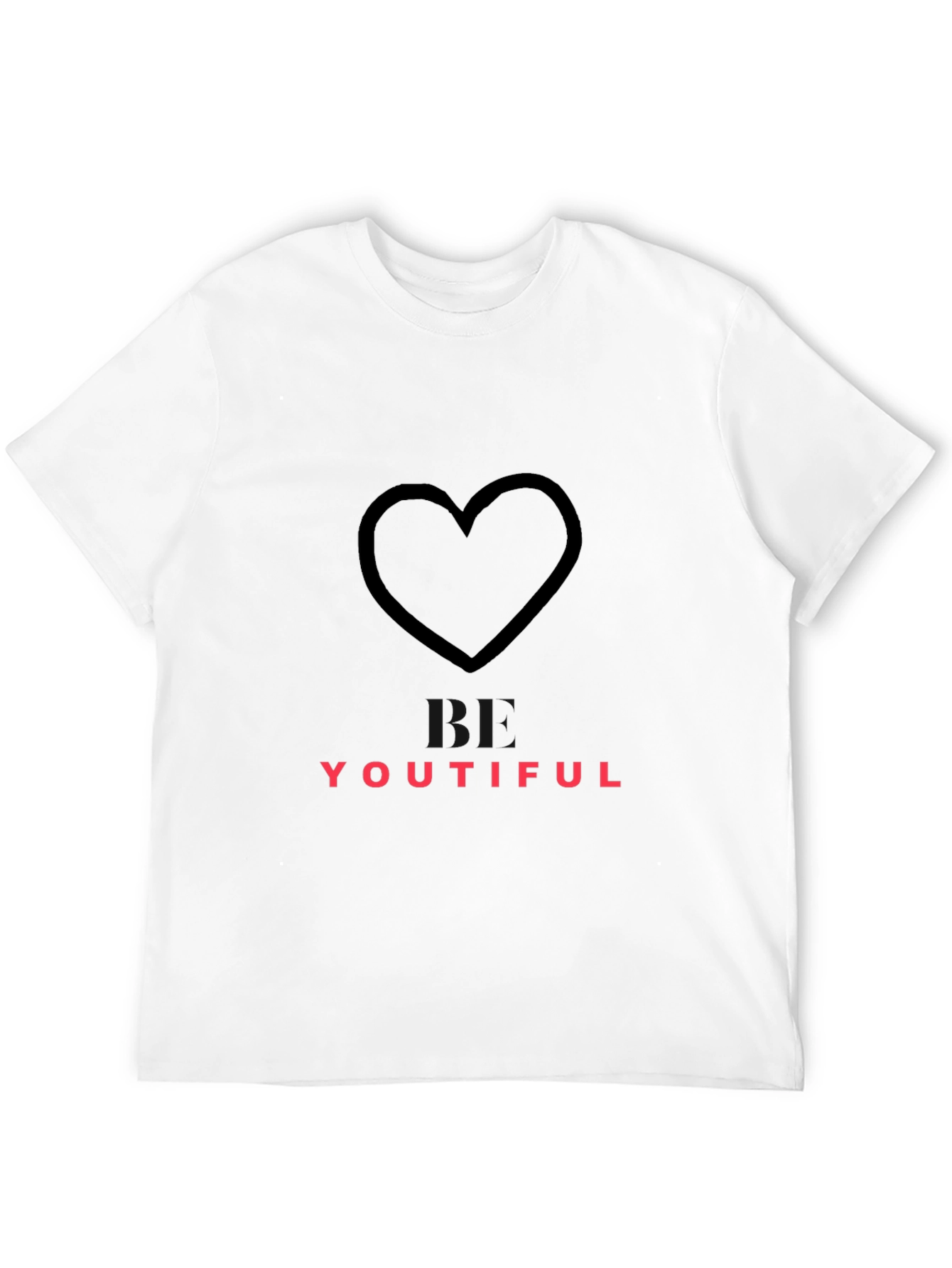 Youthful Heart Graphic Black Tee