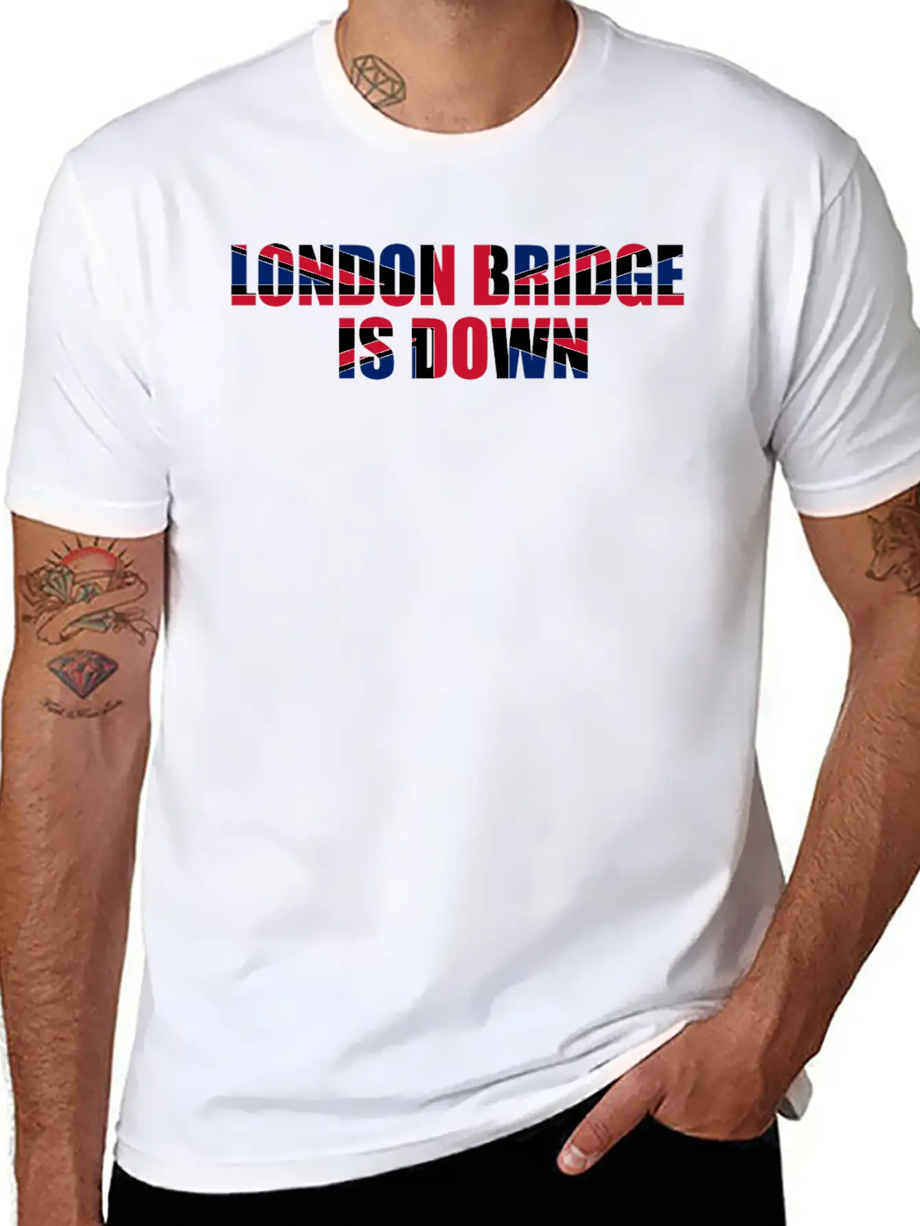London Bridge Is Downrip Queen Unisex Casual T-Shirt – Clean Design For Daily Comfort