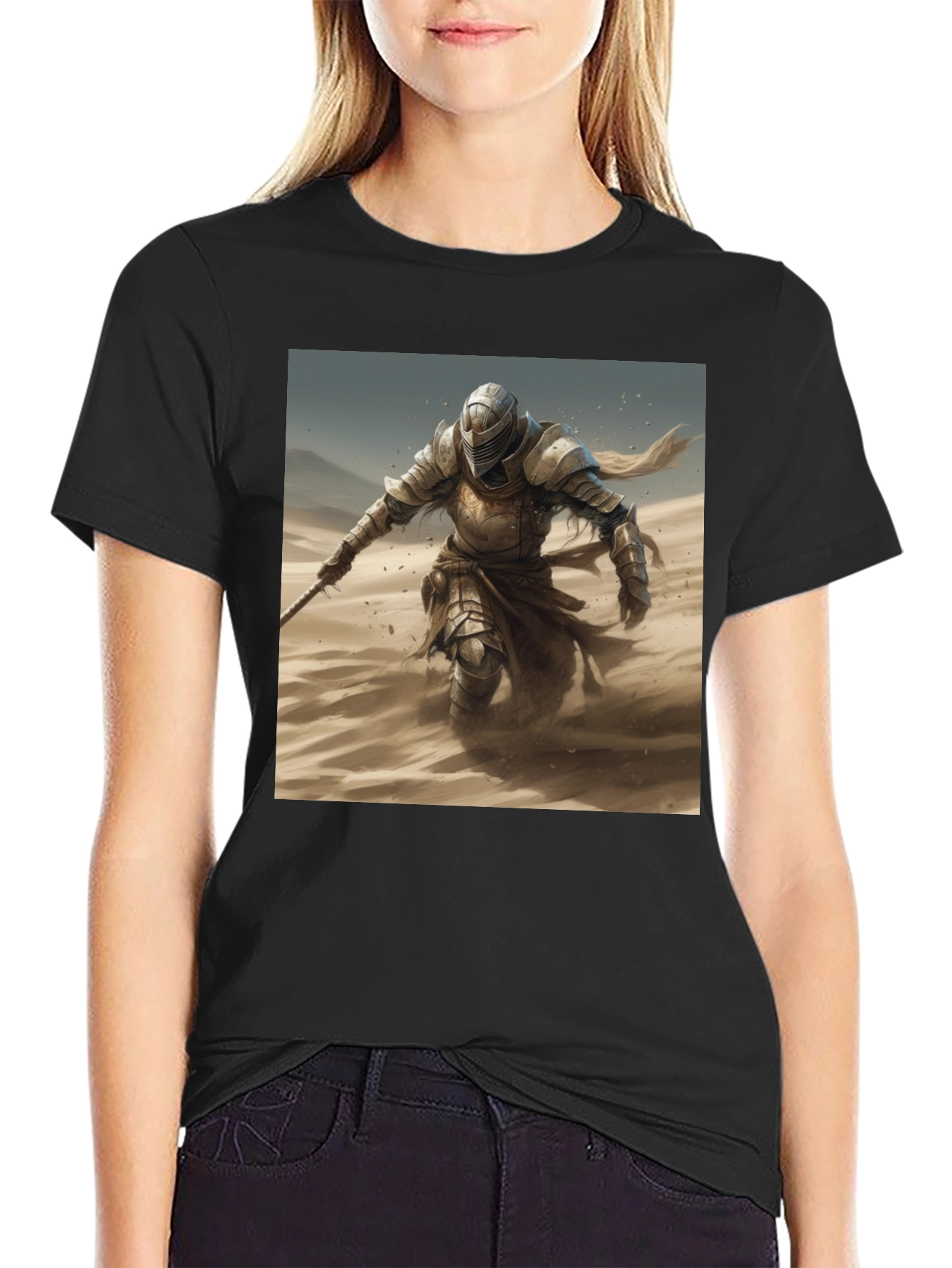 Knight in Shining Armor Black Tee