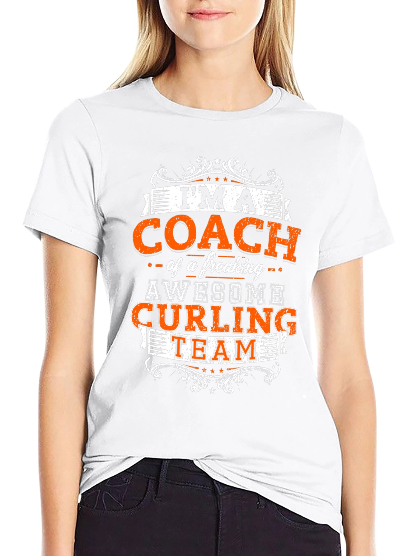 Awesome Curling Coach T-Shirt