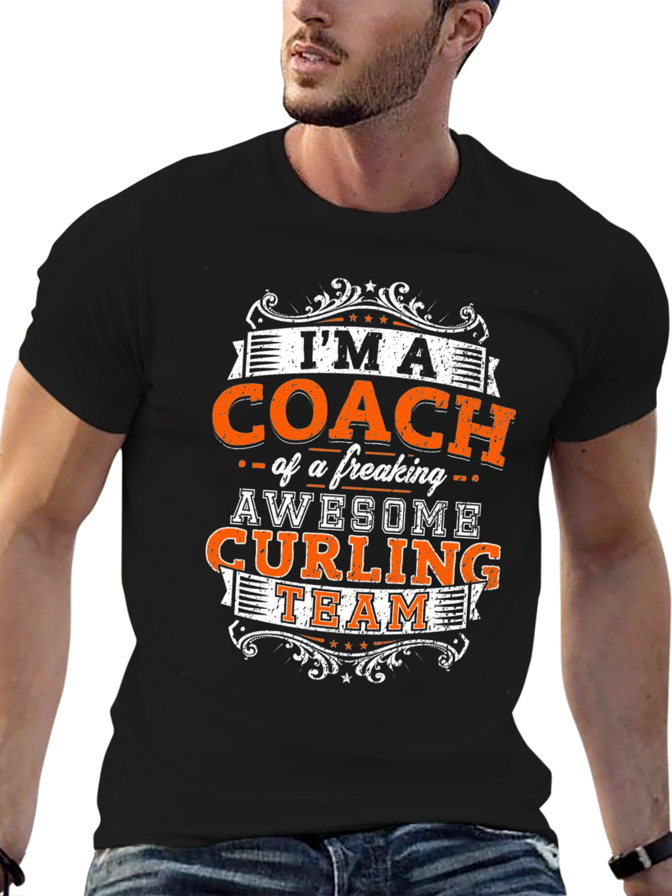 Awesome Curling Coach T-Shirt