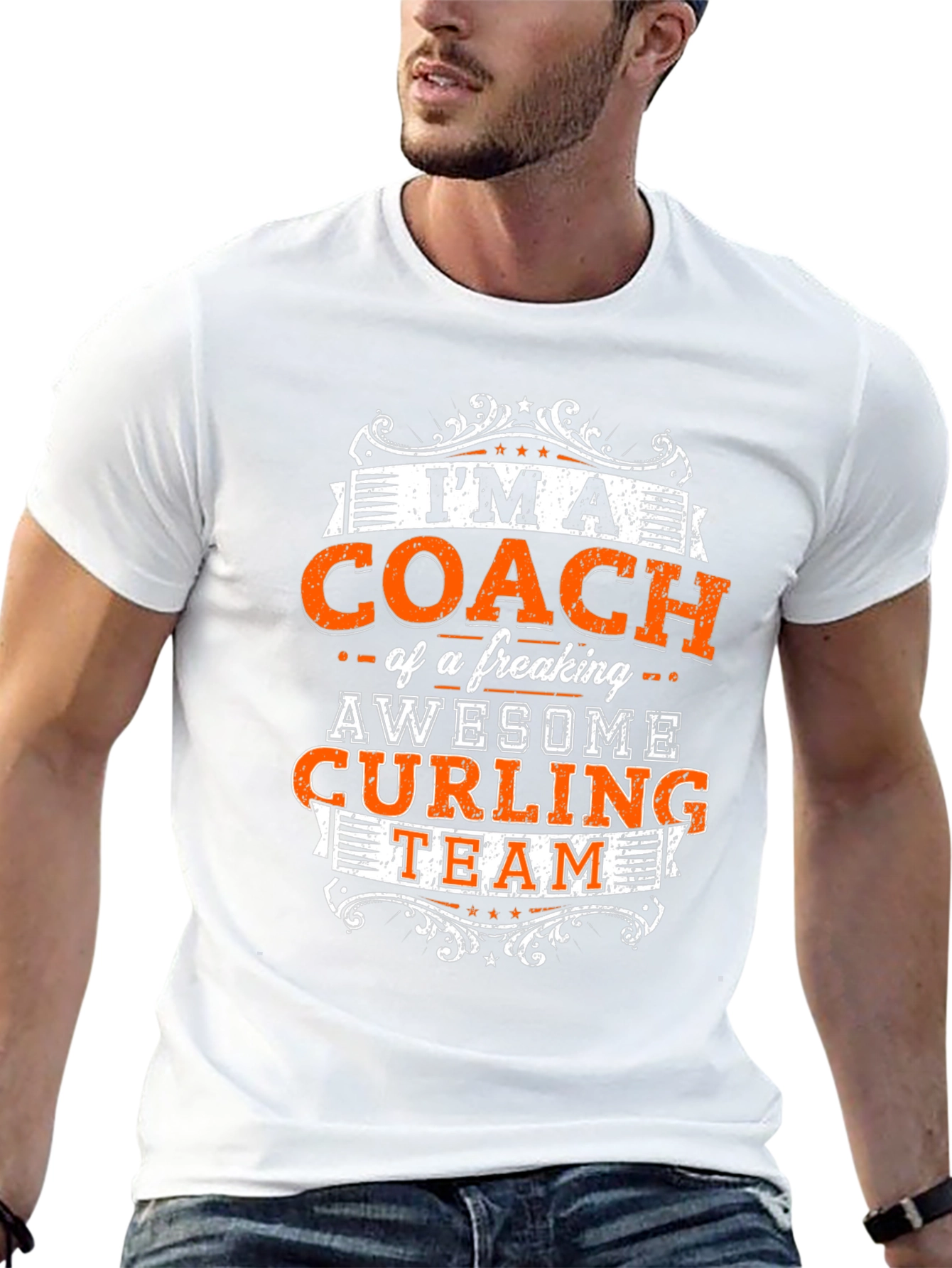 Awesome Curling Coach T-Shirt