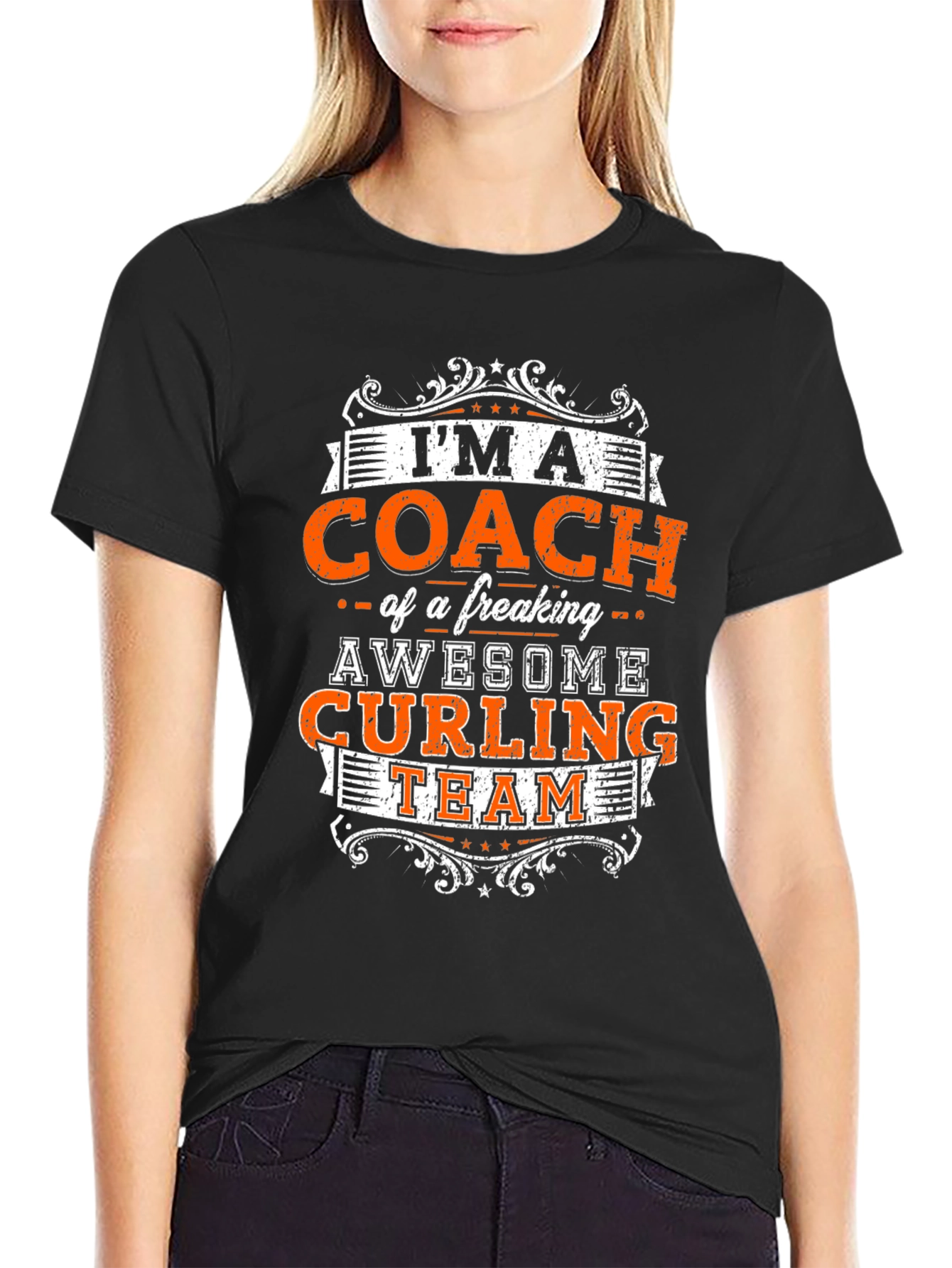 Awesome Curling Coach T-Shirt