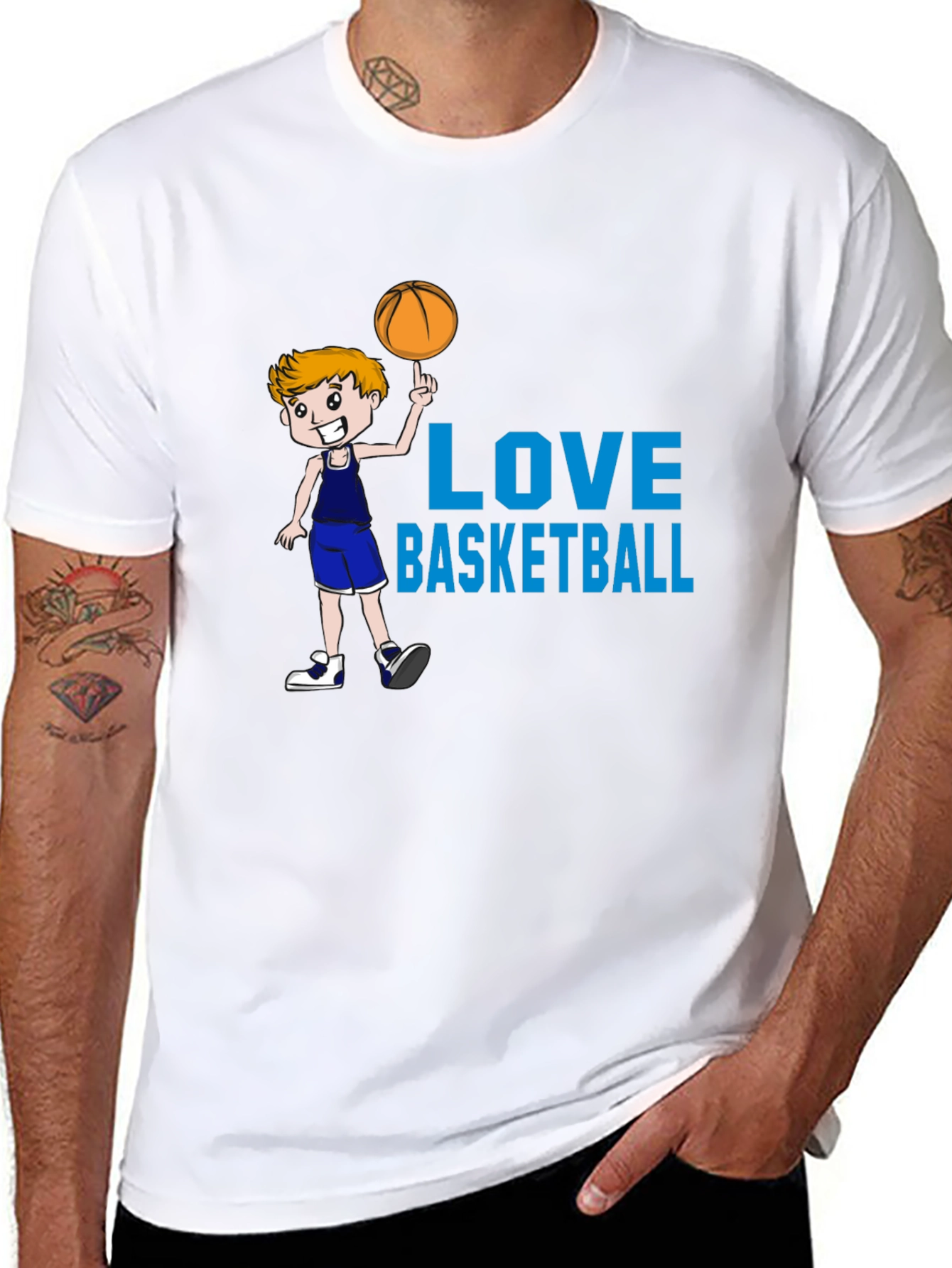 Love Basketball Black T-Shirt