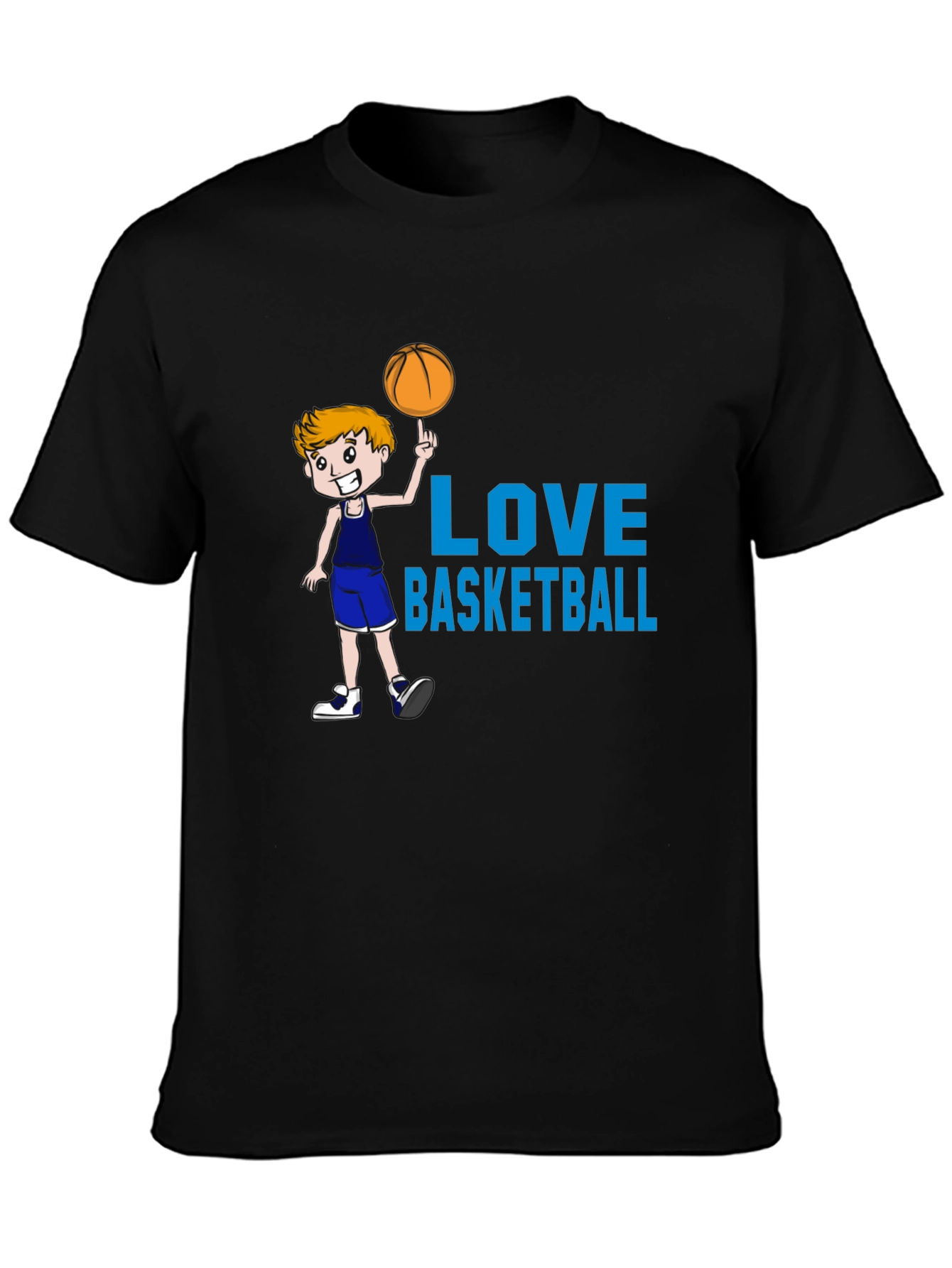 Love Basketball Black T-Shirt