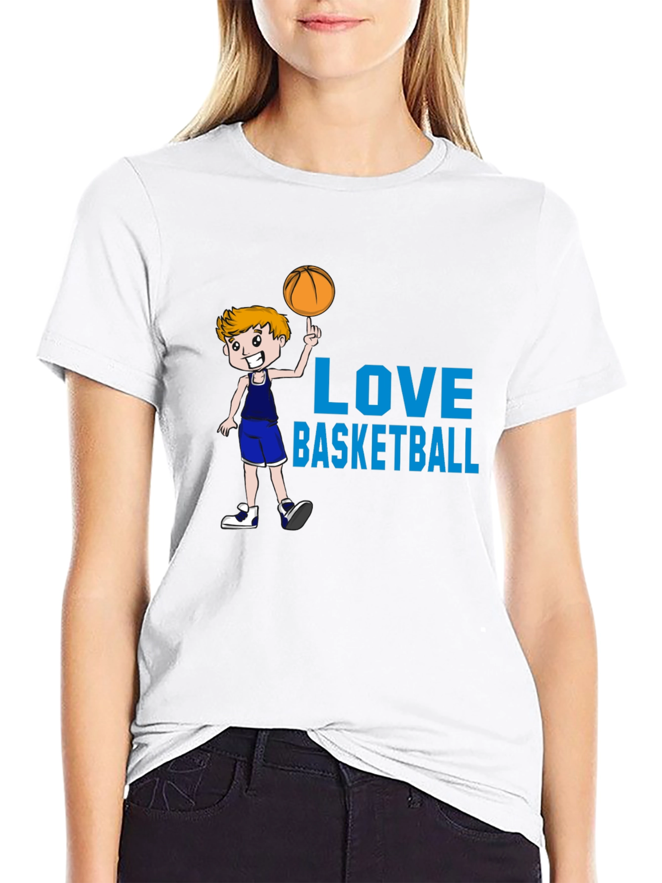 Love Basketball Black T-Shirt