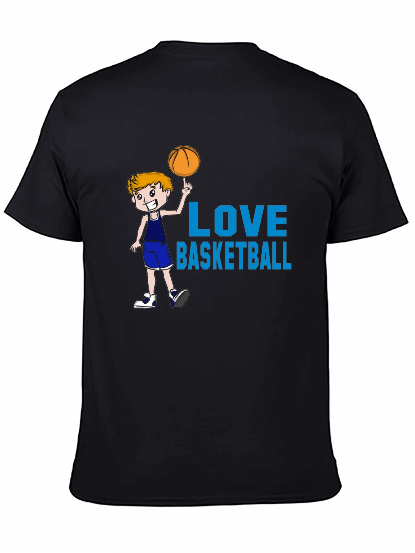 Love Basketball Black T-Shirt