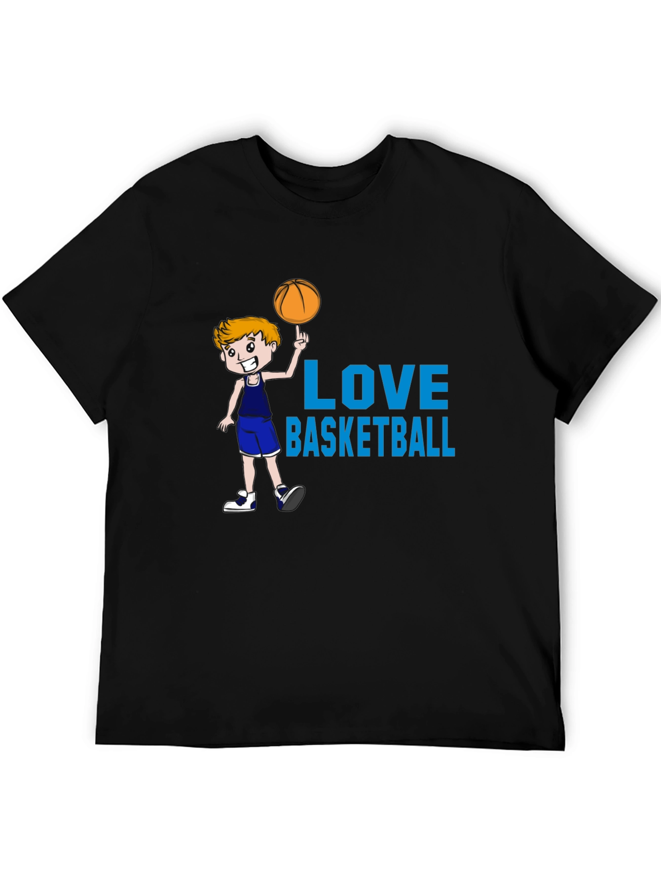Love Basketball Black T-Shirt