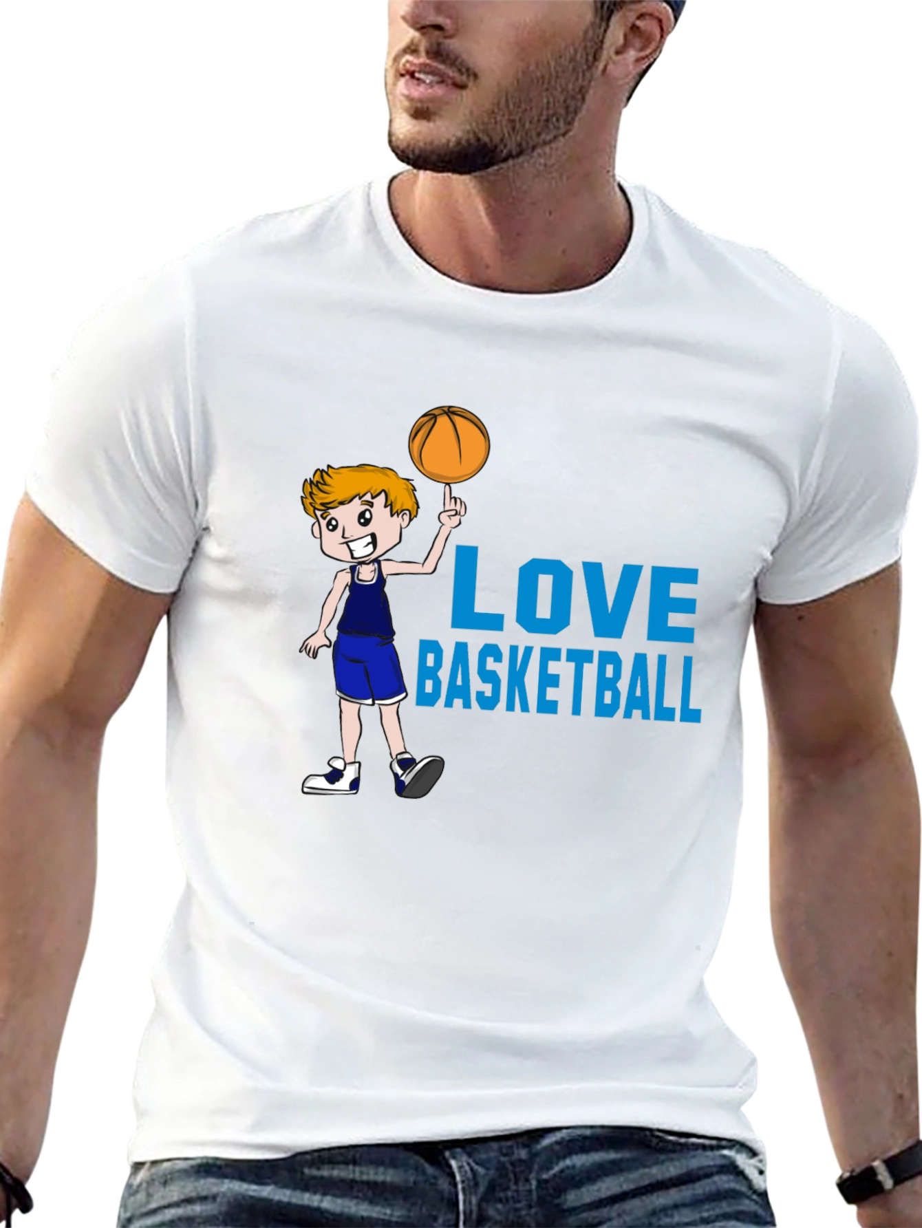 Love Basketball Black T-Shirt