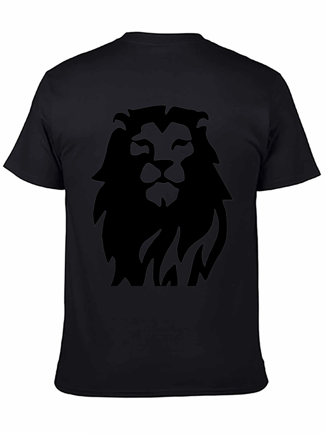 Lion Graphic Tee - Bold Black Print