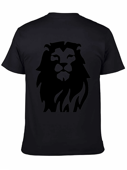 Lion Graphic Tee - Bold Black Print