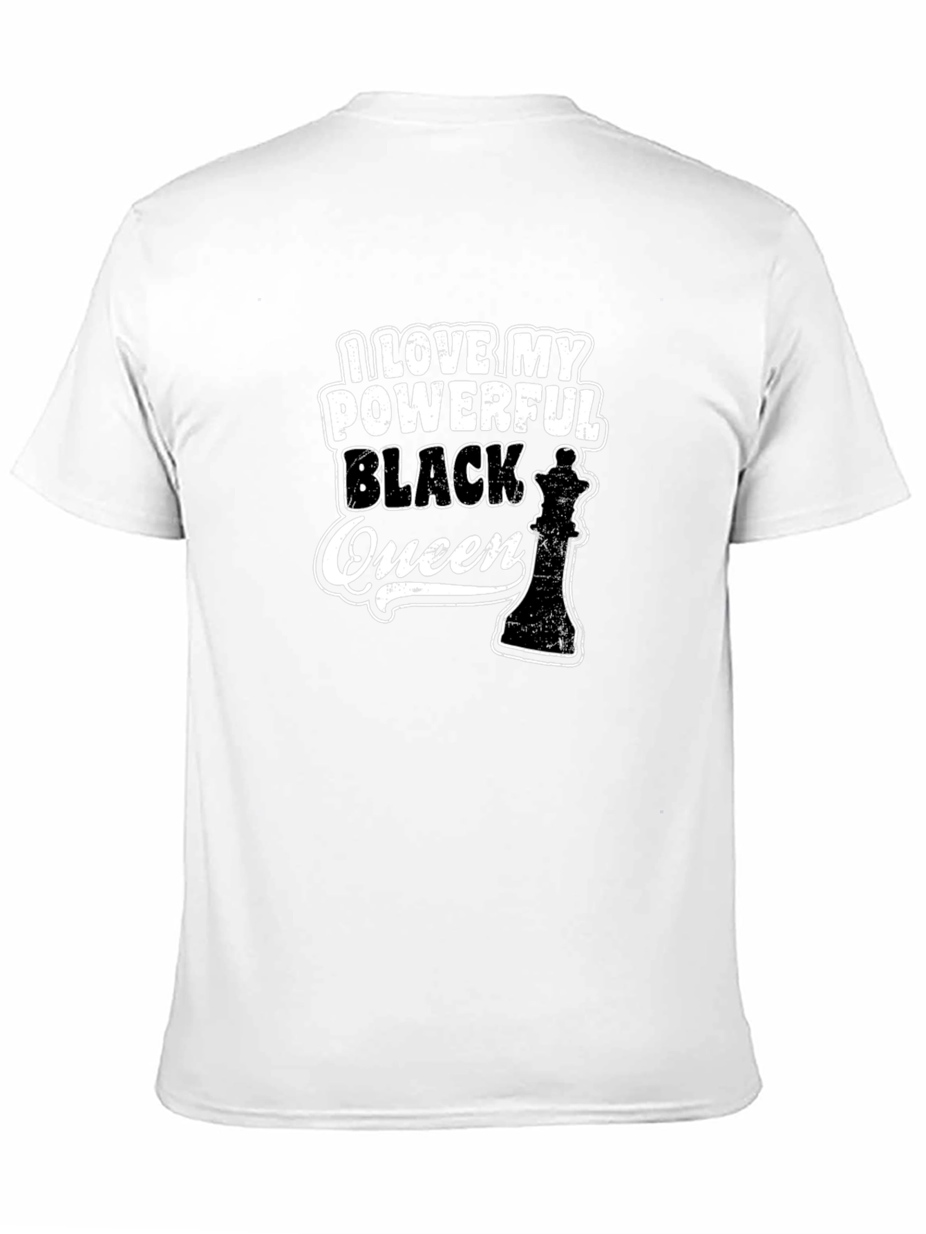 Powerful Black Queen Graphic Tee - Black T-Shirt