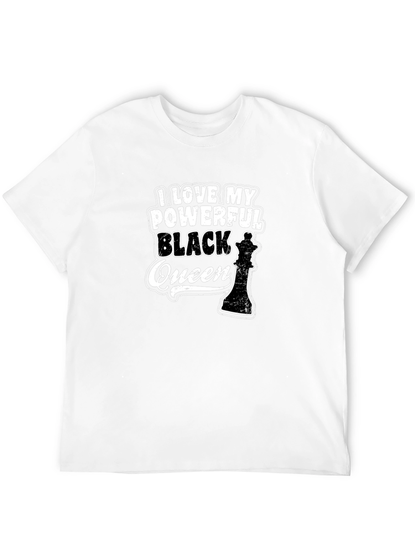 Powerful Black Queen Graphic Tee - Black T-Shirt