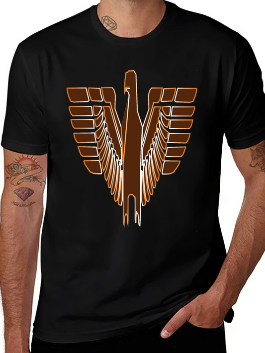 Retro Eagle Graphic Black T-Shirt