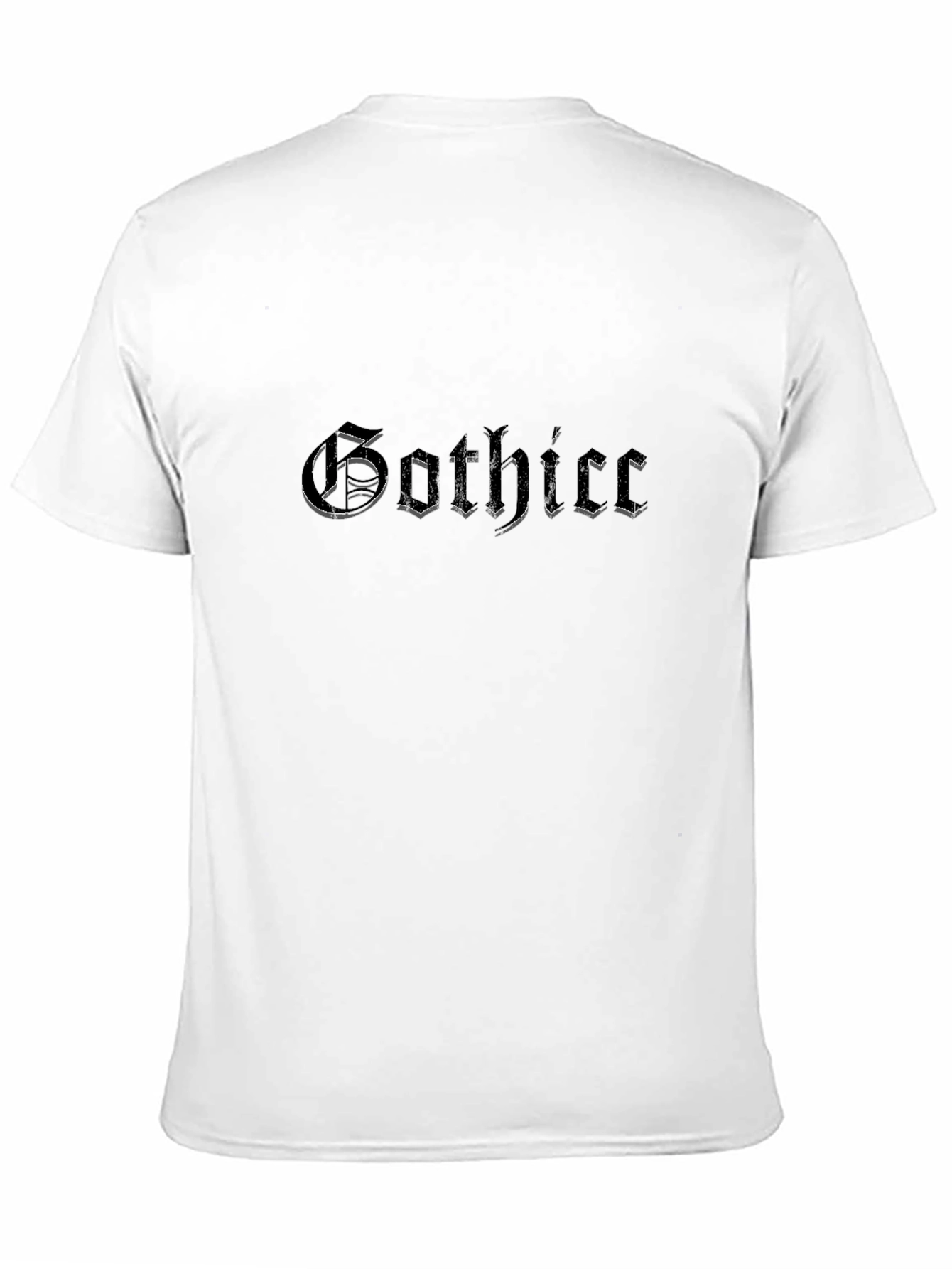Gothic Tee - Black Gothic Script T-Shirt